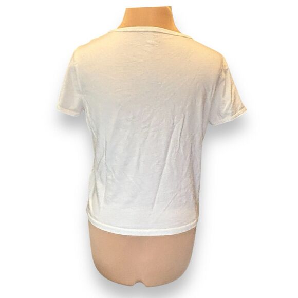 J. Crew Broken-In Jersey 'West Side Tennis League' T-Shirt Size Medium Ivory Tee - Picture 5 of 7